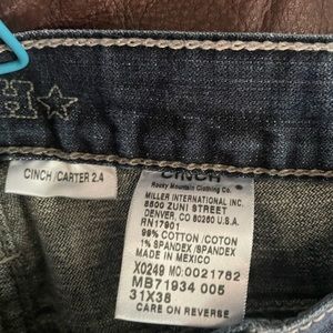Men’s Cinch Carter 2.4 Jeans 31 X 38